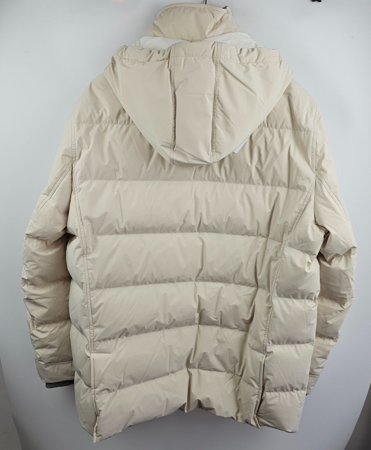 BRUNELLO CUCINELLI Beige Down Jacket New & Authentic Size XXL