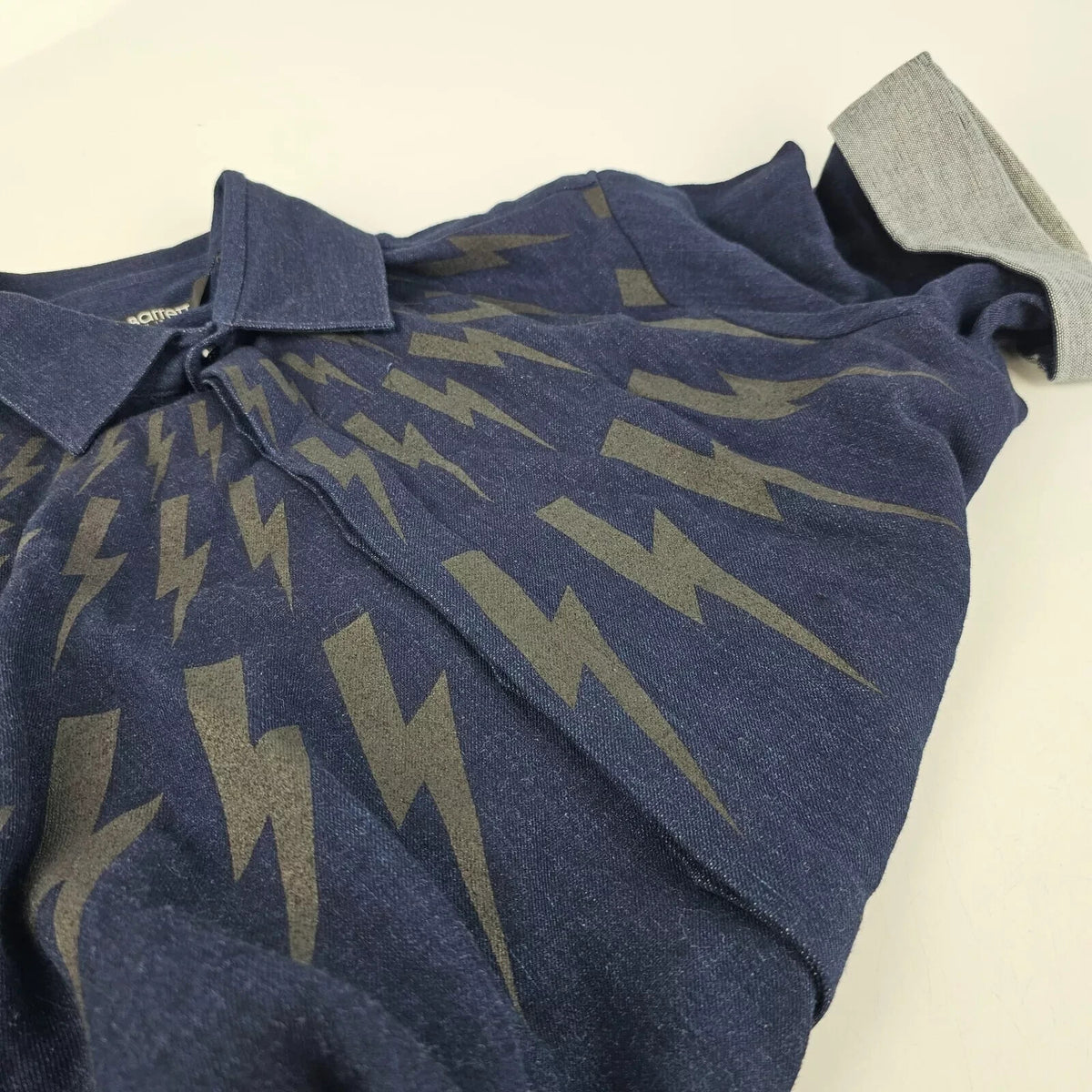 Neil Barrett Blue Flashes Double Weave Shirt New IT38