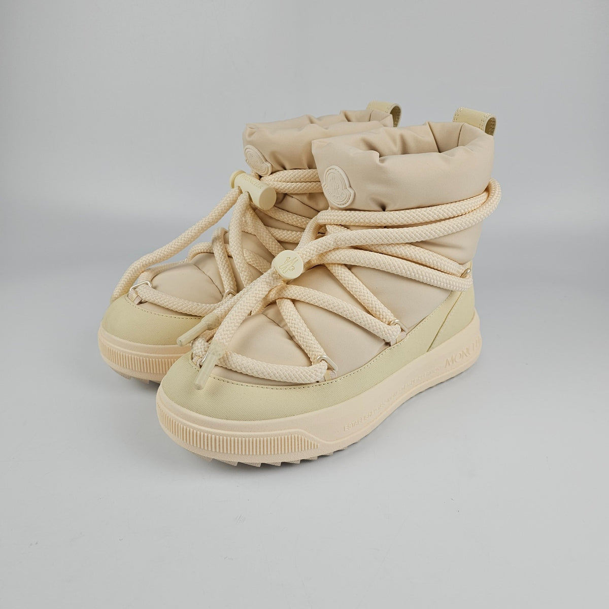 MONCLER Altive Women's Light Beige Boots New