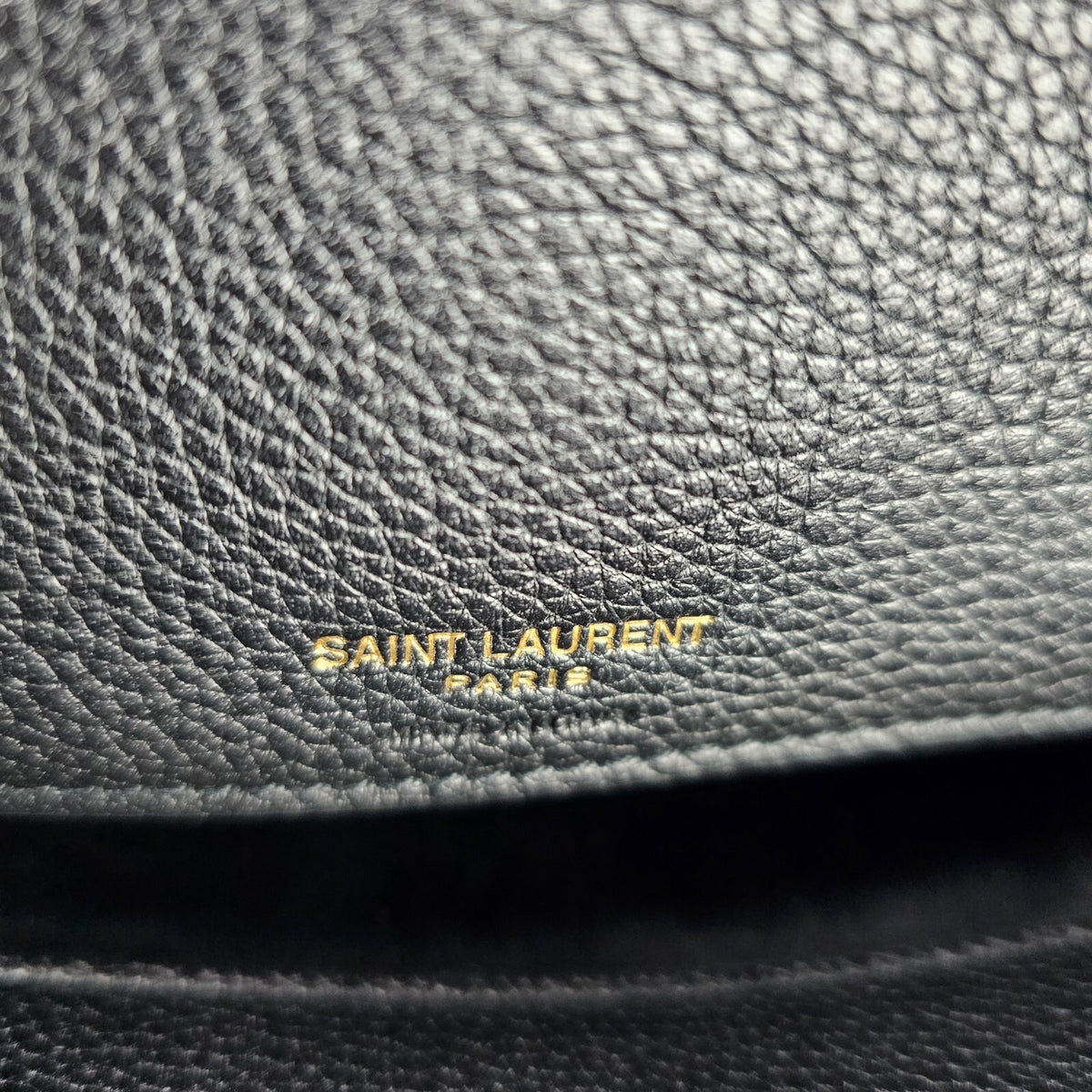 SAINT LAURENT Sac De Jour $3600 Black Supple Grained Leather Bag New & Authentic