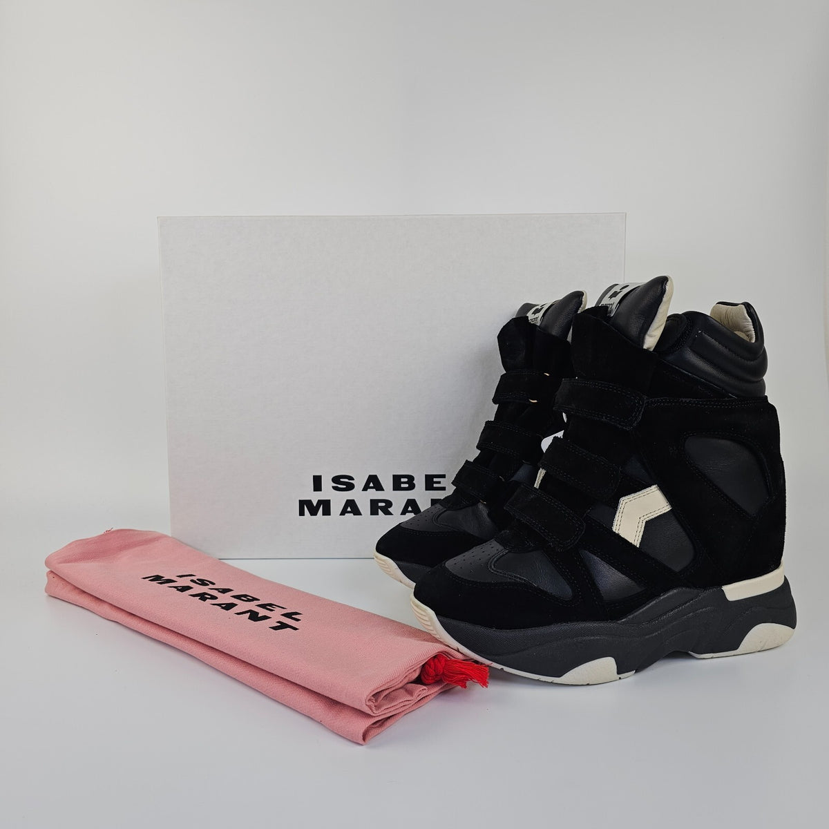 Isabel Marant Balskee Black Suede Sneakers New