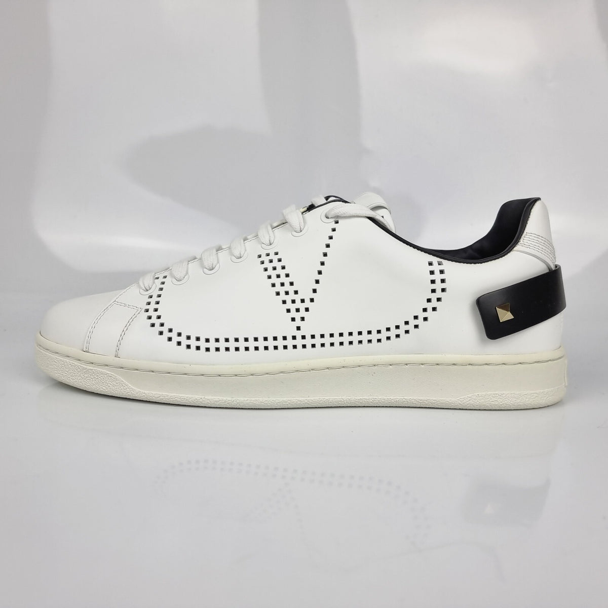 VALENTINO GARAVANI Backnet Men's White And Black Sneakers New Size 42 US 9