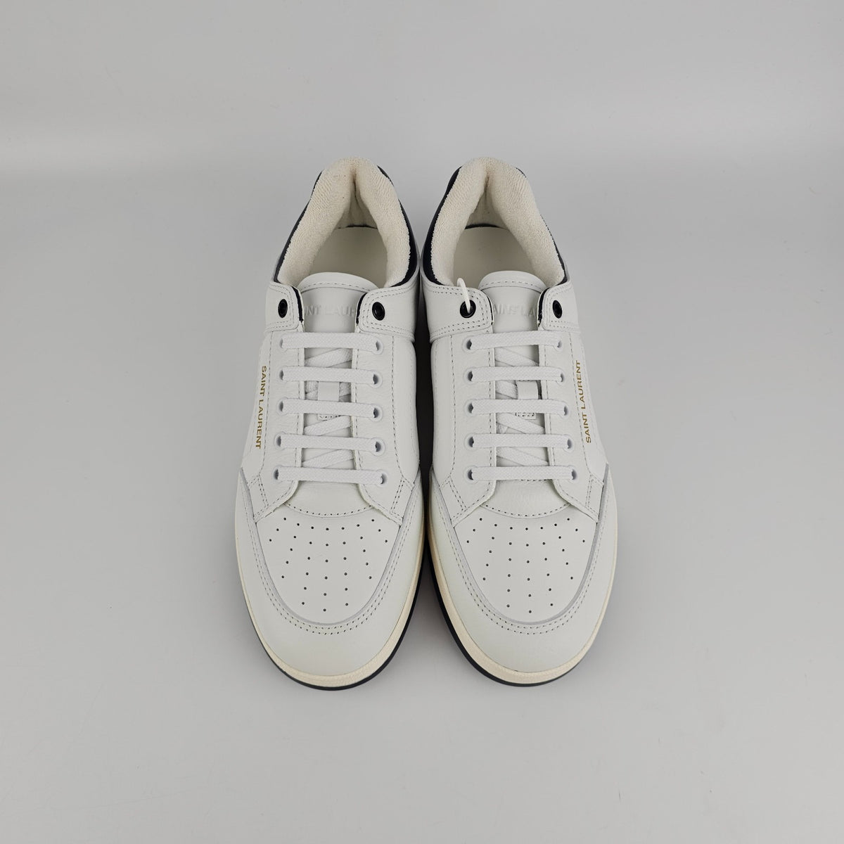 SAINT LAURENT SL/61 White/Black Sneakers New & Authentic