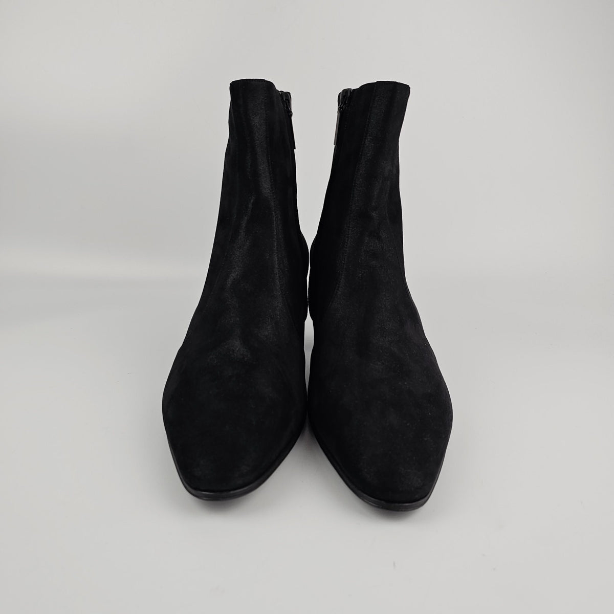 SAINT LAURENT Vassili Black Suede Boots New & Authentic