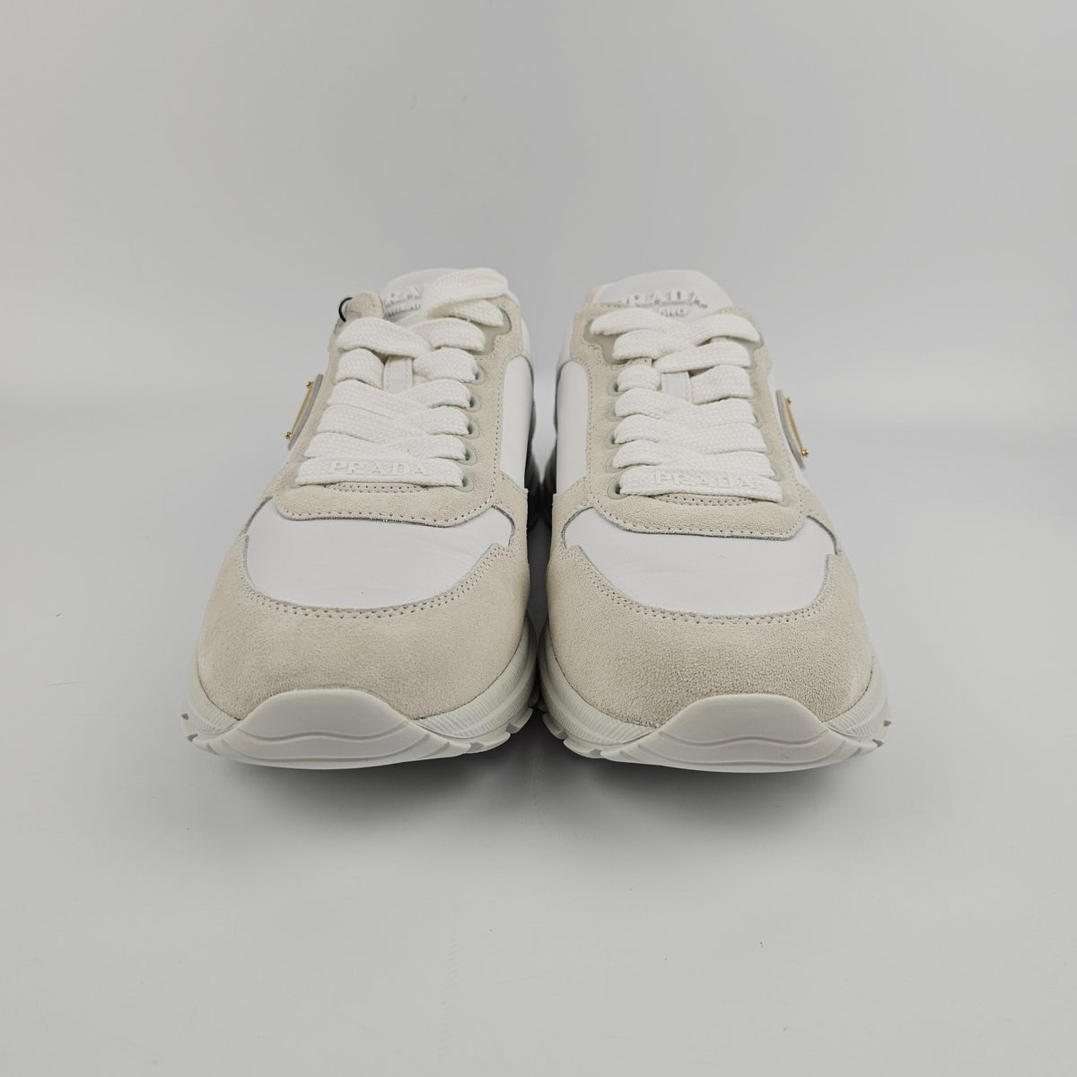 PRADA Prax 2.0 $1100 Women's White Sneakers New And Authentic