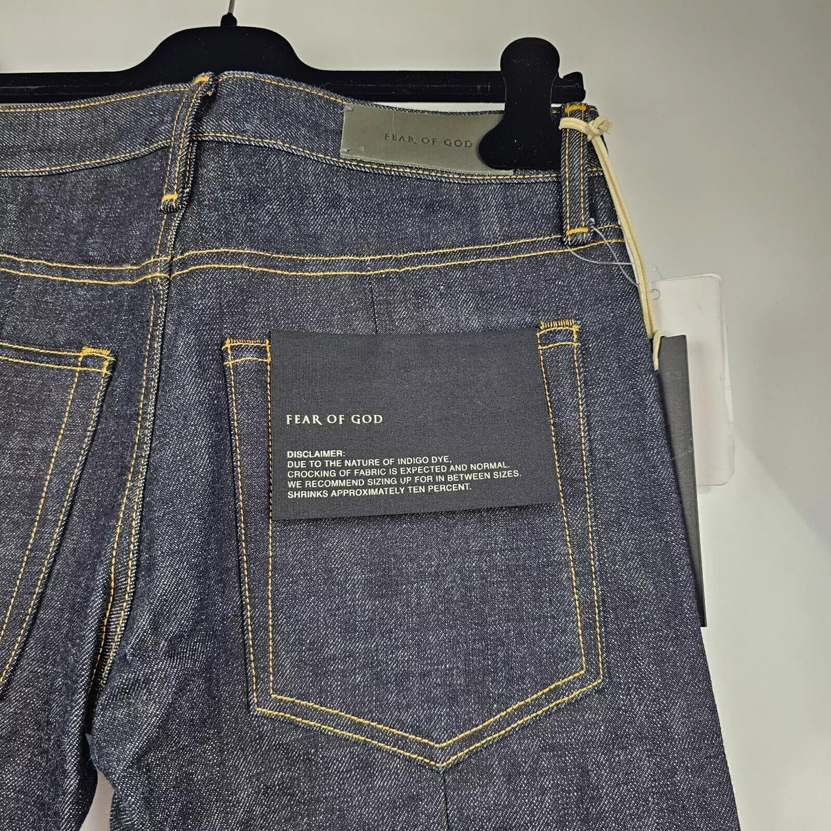 Fear Of God Vintage Blue Selvedge Denim Jeans New Size US 28