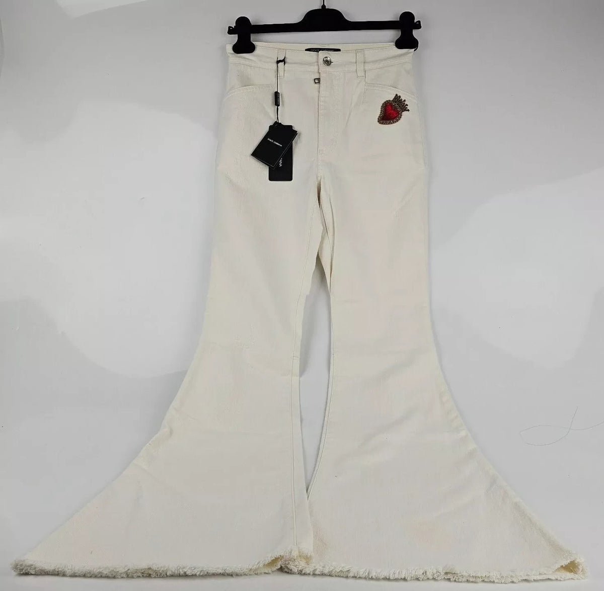 DOLCE&GABBANA White Wide Jeans New IT 36