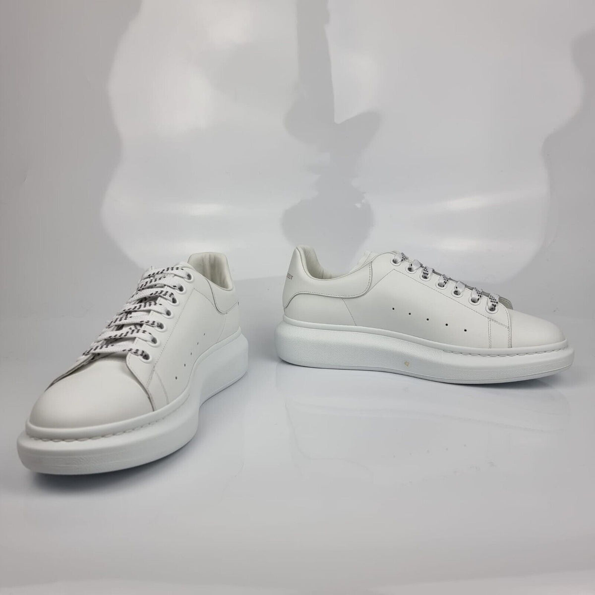 ALEXANDER MCQUEEN Larry Oversized Men's White Leather Sneakers New