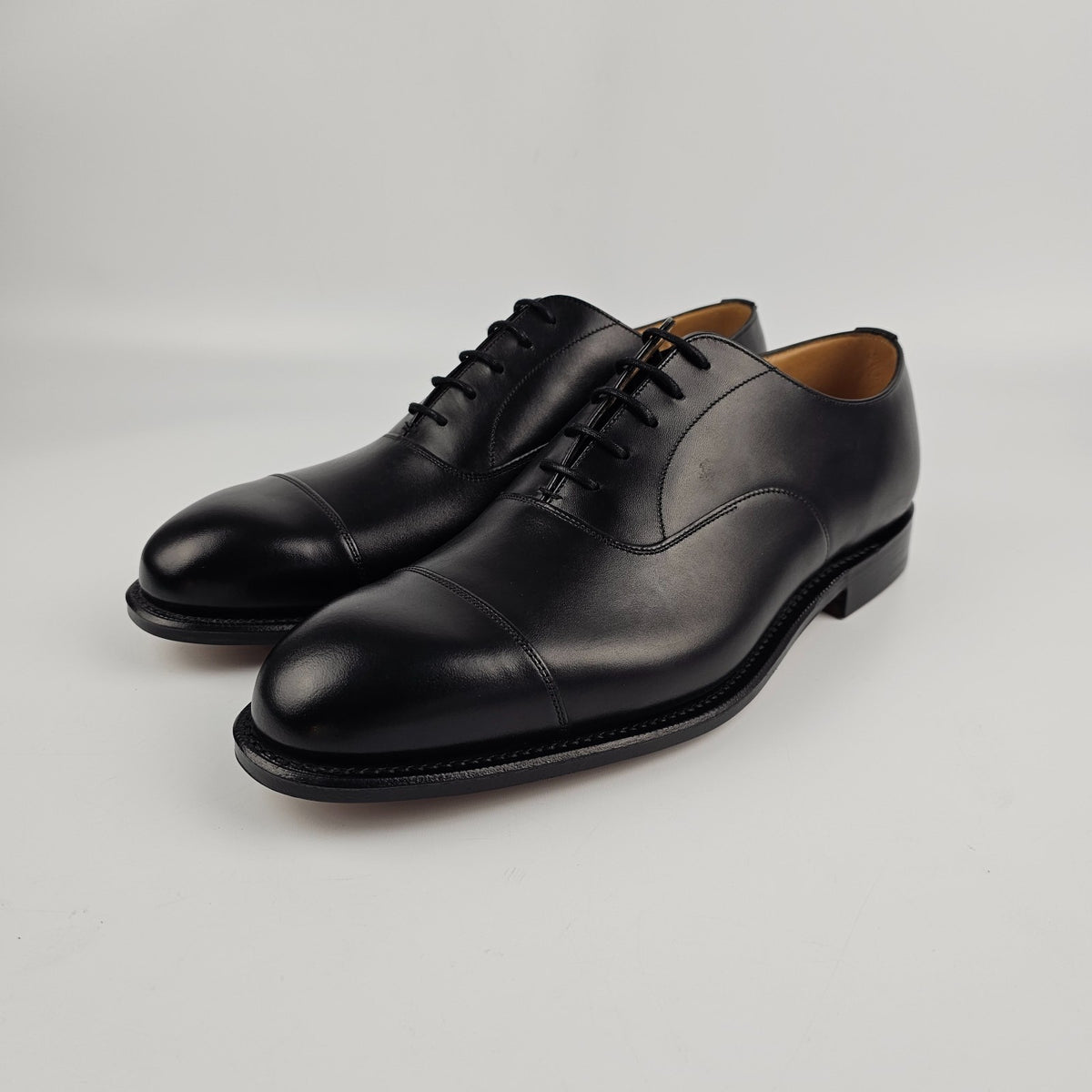 Church's Consul Black Leather Derby Shoes New