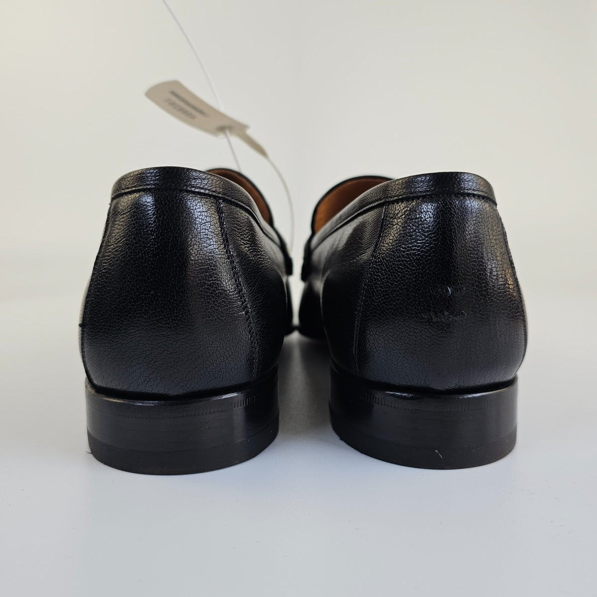 TOM FORD York Black Leather Loafers Size US 11