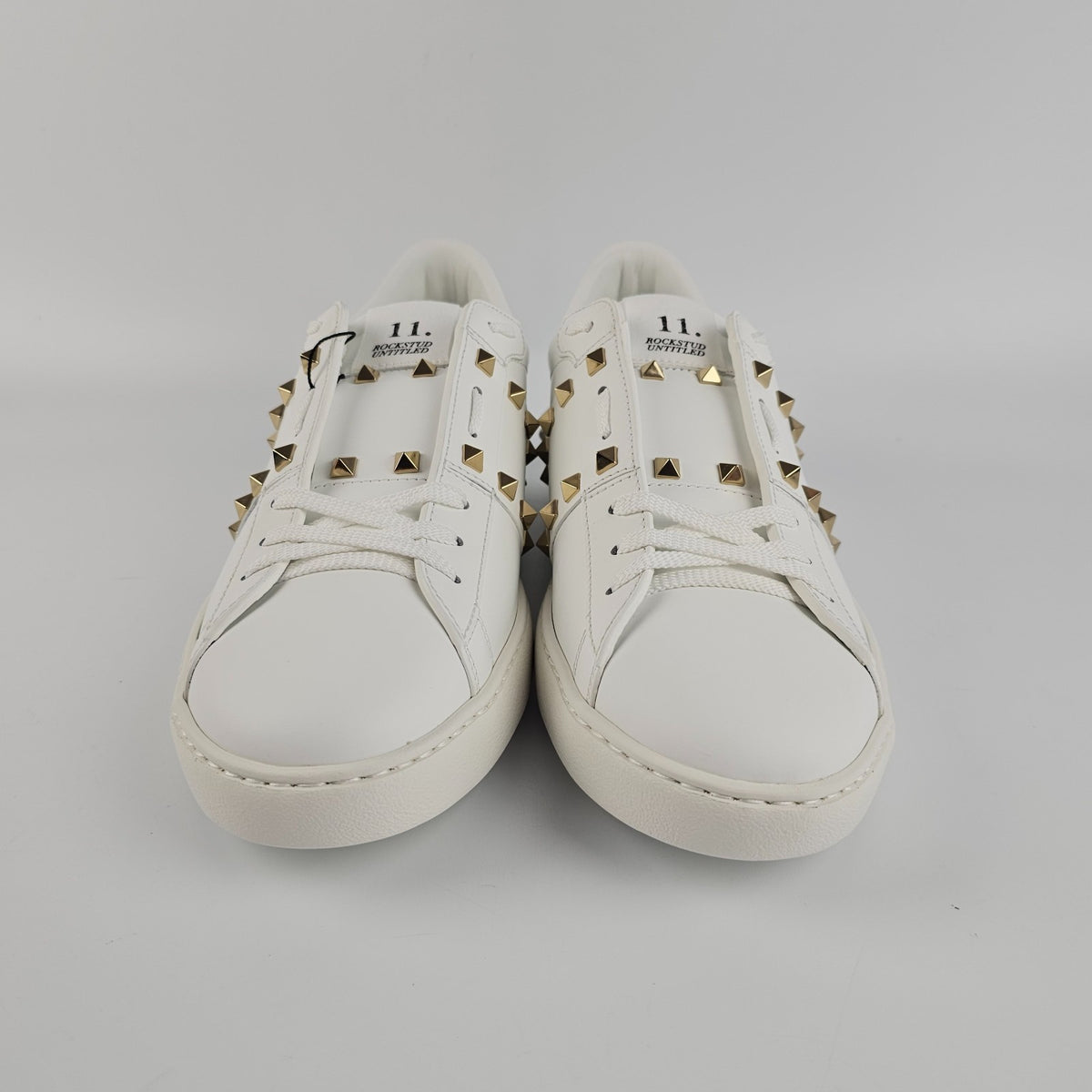 VALENTINO GARAVANI Rockstud Untitled White Sneakers New & Authentic