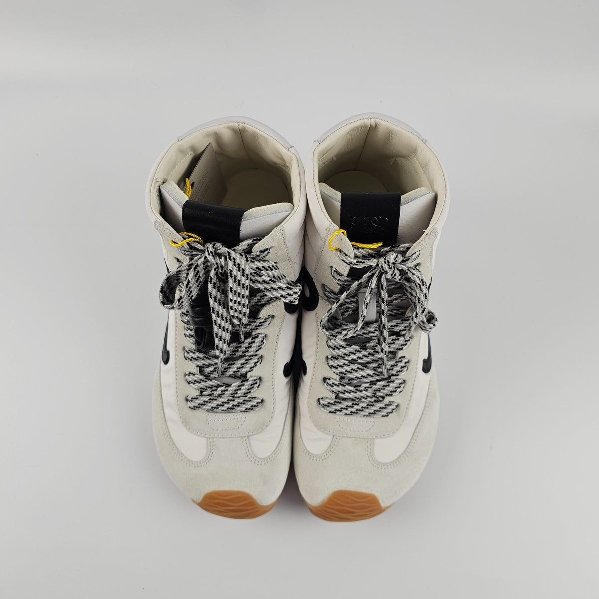 LOEWE Ballet Runner 2.0 $990 White/Black High Top Sneakers New & Authentic