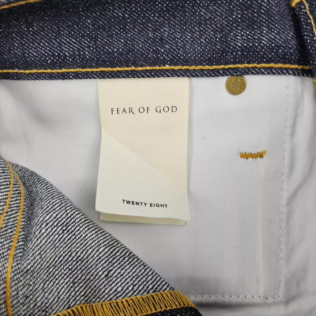 Fear Of God Vintage Blue Selvedge Denim Jeans New Size US 28