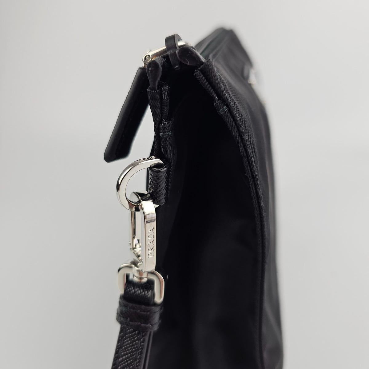 PRADA $950 Re-Nylon and Saffiano leather necessaire Bag New And Authentic