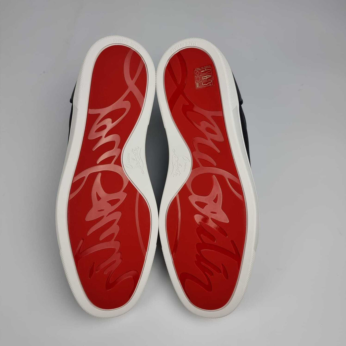 CHRISTIAN LOUBOUTIN Rantulow Black Sneakers New 40.5
