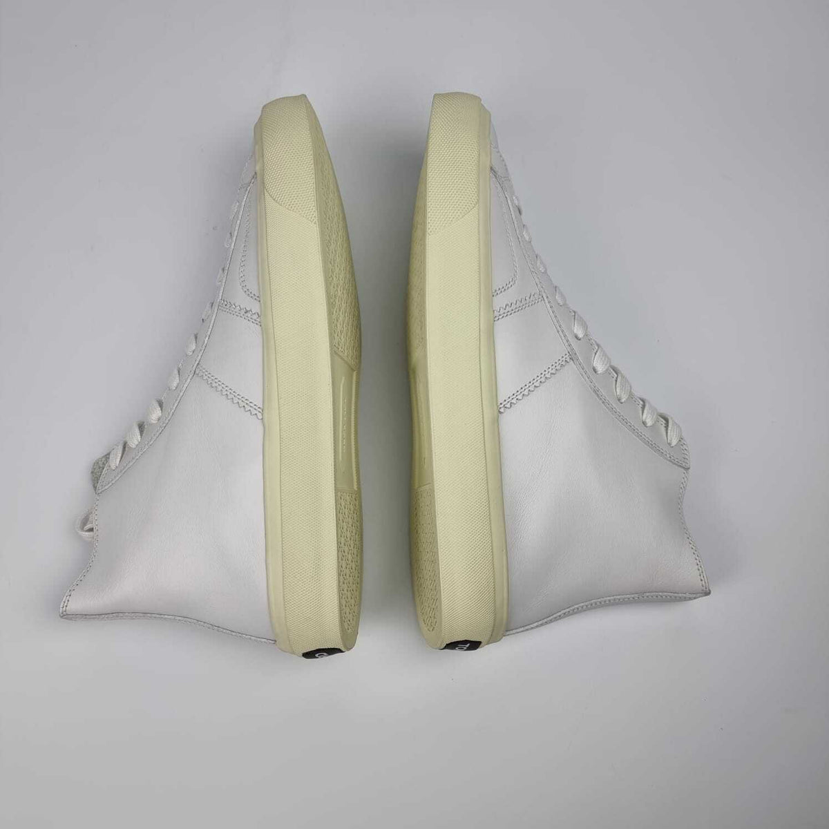 TOM FORD Cambridge White Leather High Top Sneakers New Size US 10 EU 43