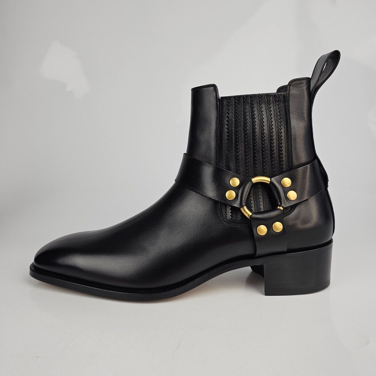 TOM FORD Burnished Rupert Jodhpur Black Leather Boots New Size US 8 EU 41