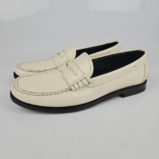 BALLY Coelo Women's Bone White Loafers New Size 40 US 10
