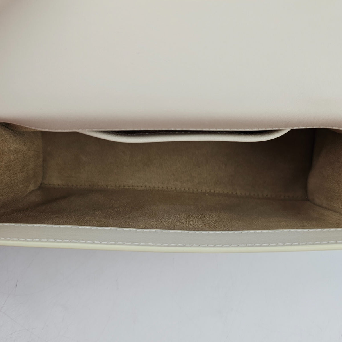 LANVIN Cat Pencil Box Nano White Top Handle Bag New