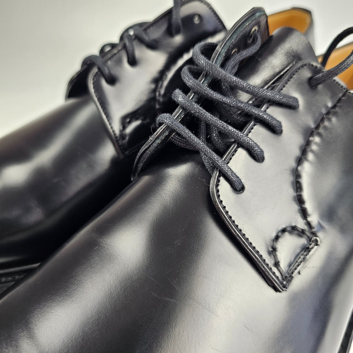 Church's Shannon Black Leather Derby Shoes New/Authentic