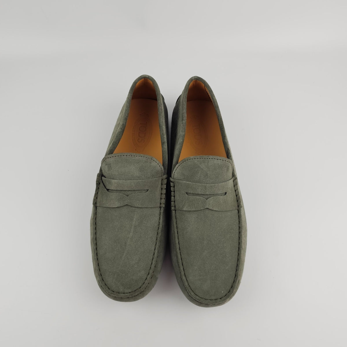 TOD's Gommino Gray Suede Loafers New & Authentic