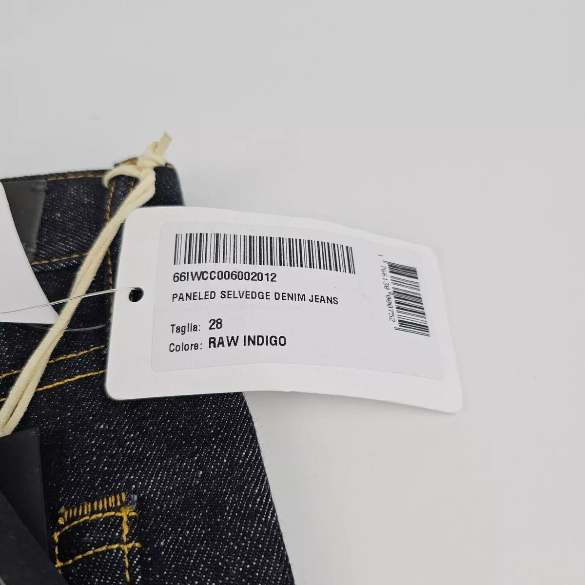 Fear Of God Vintage Blue Selvedge Denim Jeans New Size US 28