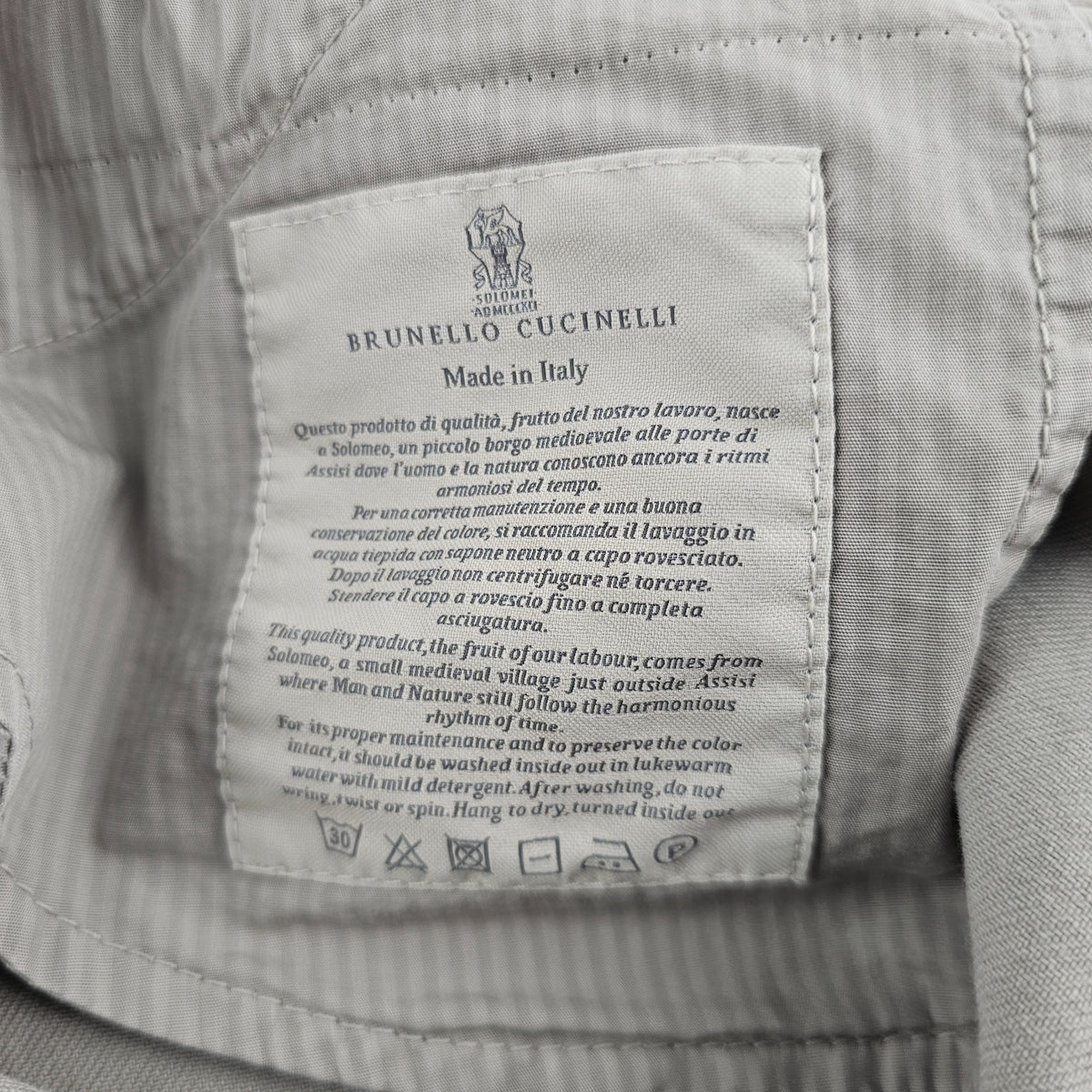 BRUNELLO CUCINELLI Traditional Fit Cool Beige Denim Jeans New & Authentic