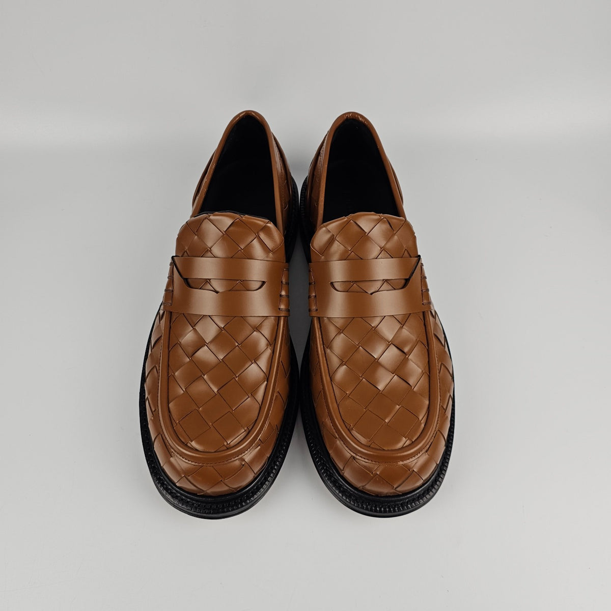 BOTTEGA VENETA James $1700 Brown Loafers New & Authentic