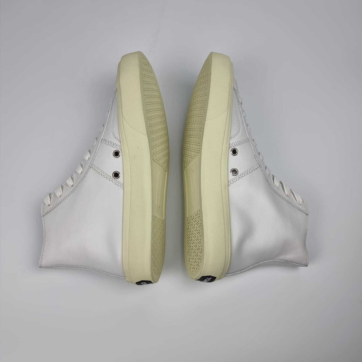 TOM FORD Cambridge White Leather High Top Sneakers New Size US 10 EU 43