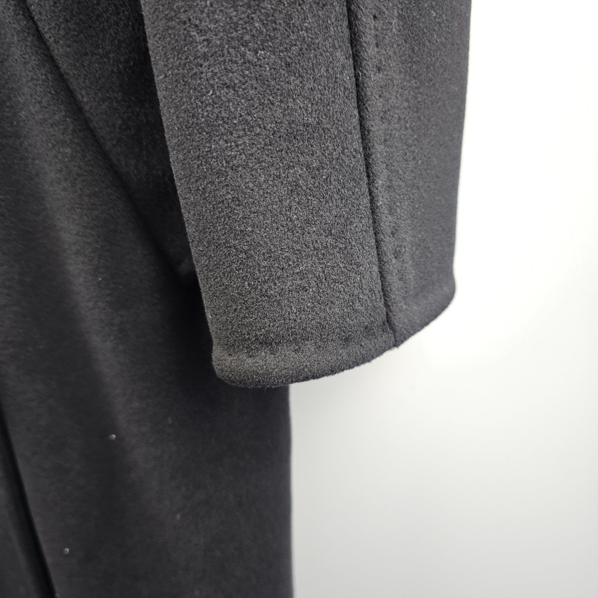 MAX MARA Madame 101801 Belted Black Wool Long Coat New & Authentic