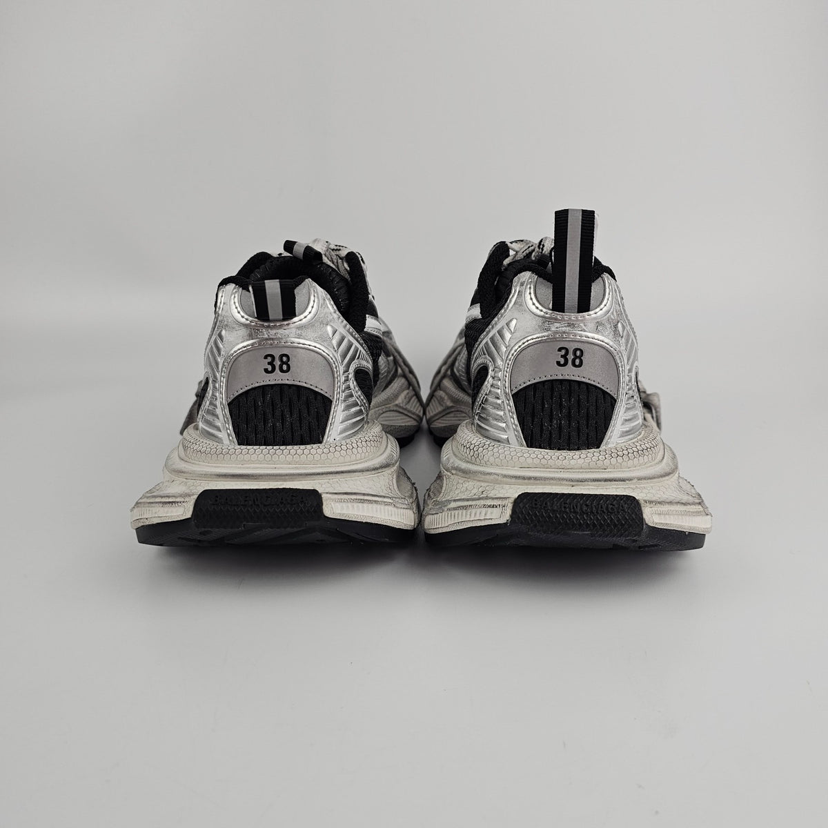 BALENCIAGA 3XL Gradient $1250 Men's Black/Gray/White Sneakers New And Authentic
