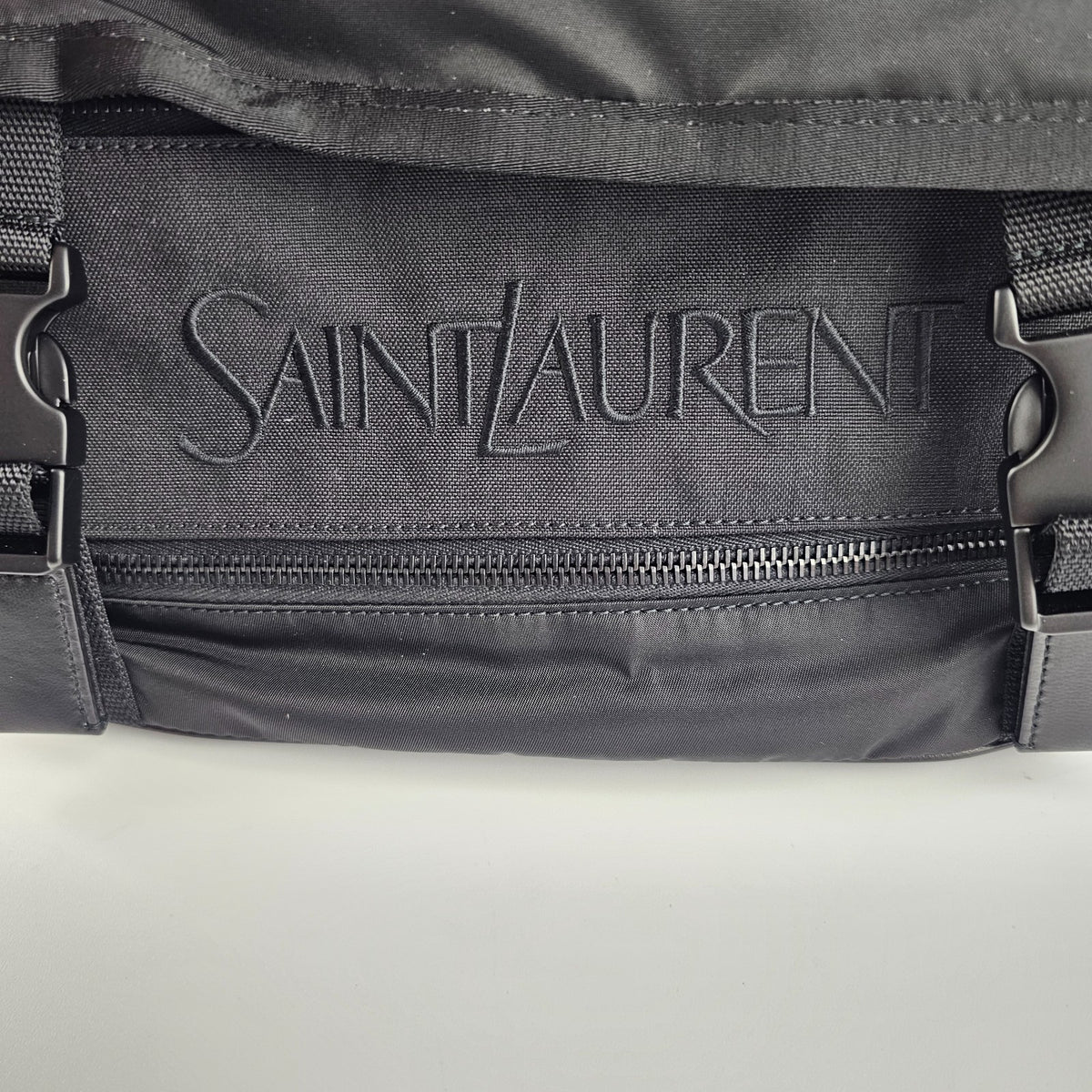 SAINT LAURENT Nylon $2000 Black Crossbody Bag New And Authentic