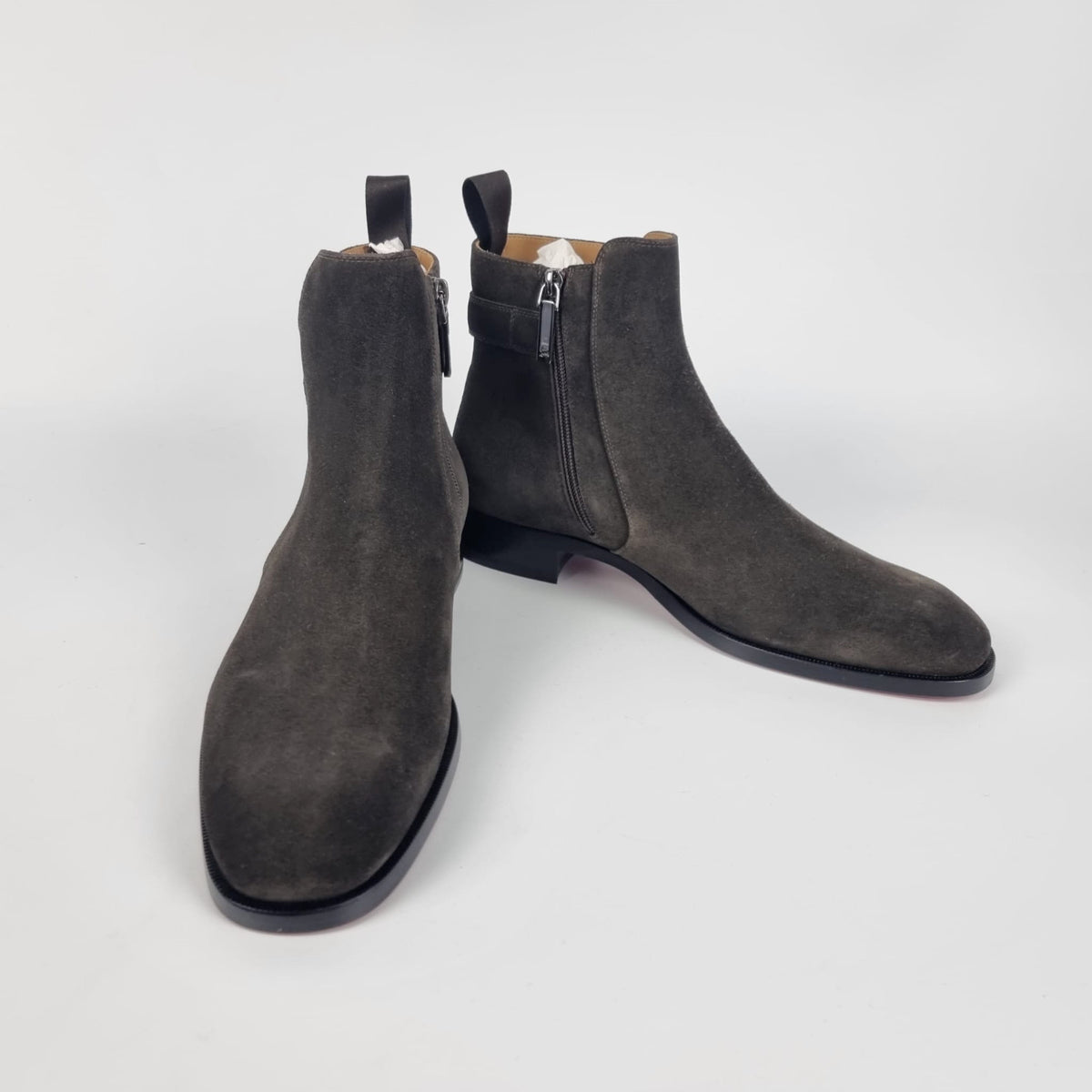 CHRISTIAN LOUBOUTIN Validobi Brown Suede Boots New Size 41 US 8