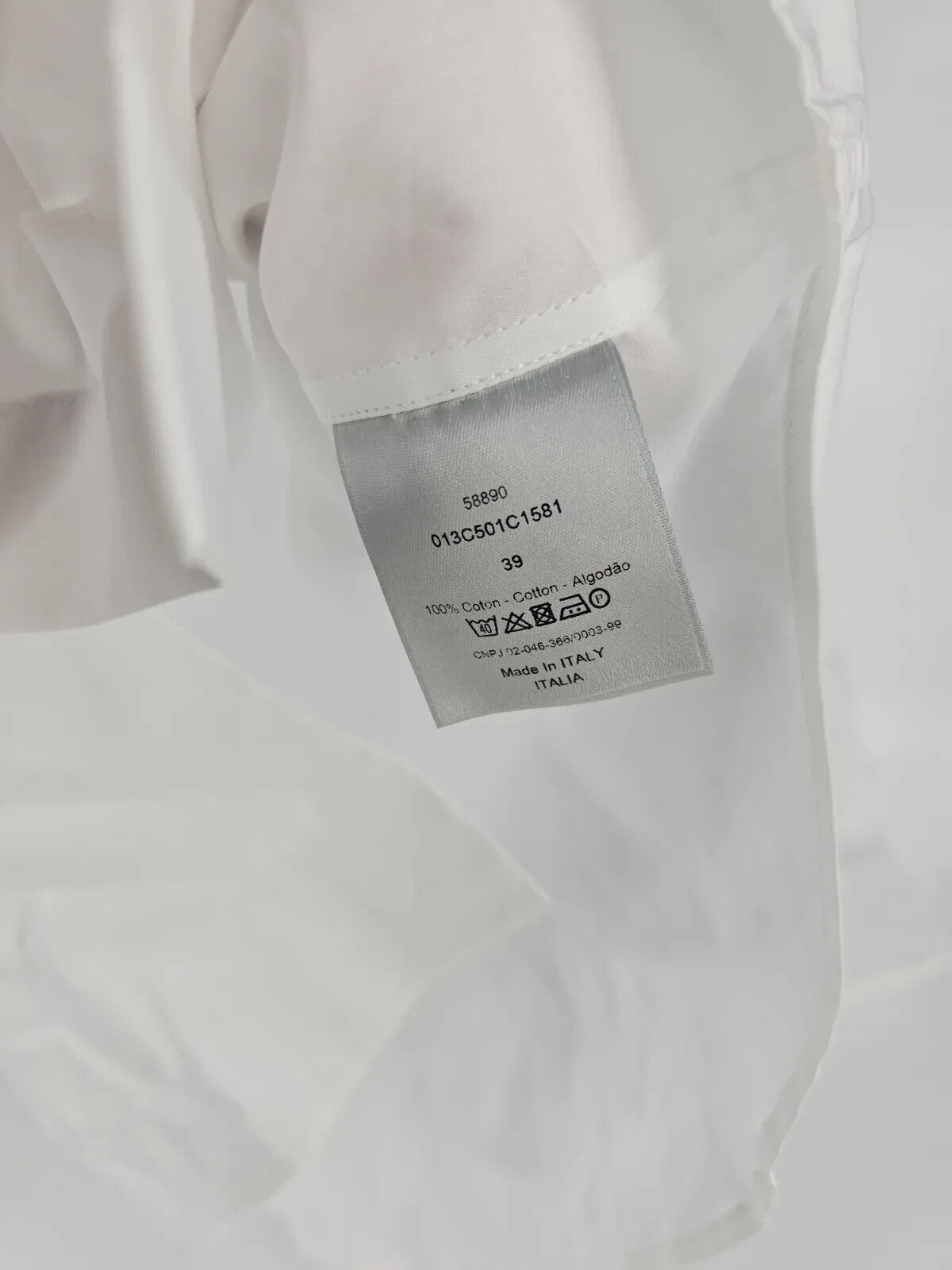 Dior Homme White Shirt New Size 39