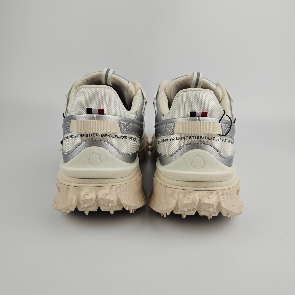 MONCLER Trailgrip GTX $820 Women's Silver Sneakers New