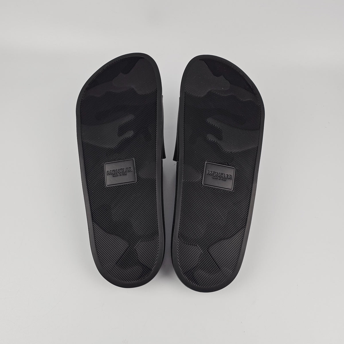 MONCLER Men's Black Slides New