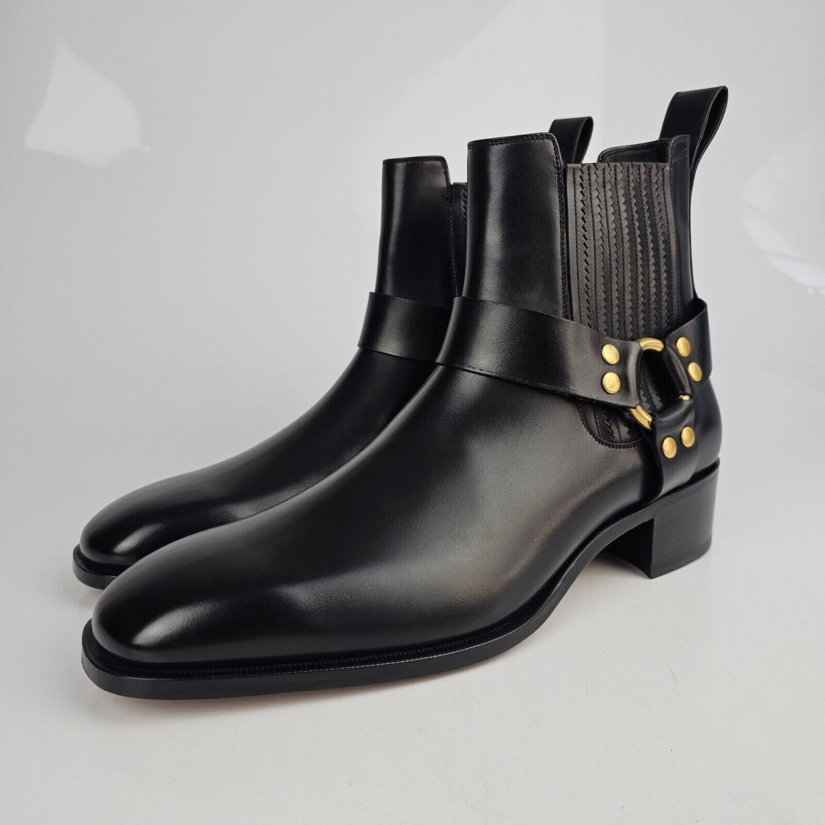 TOM FORD Burnished Rupert Jodhpur Black Leather Boots New Size US 8 EU 41