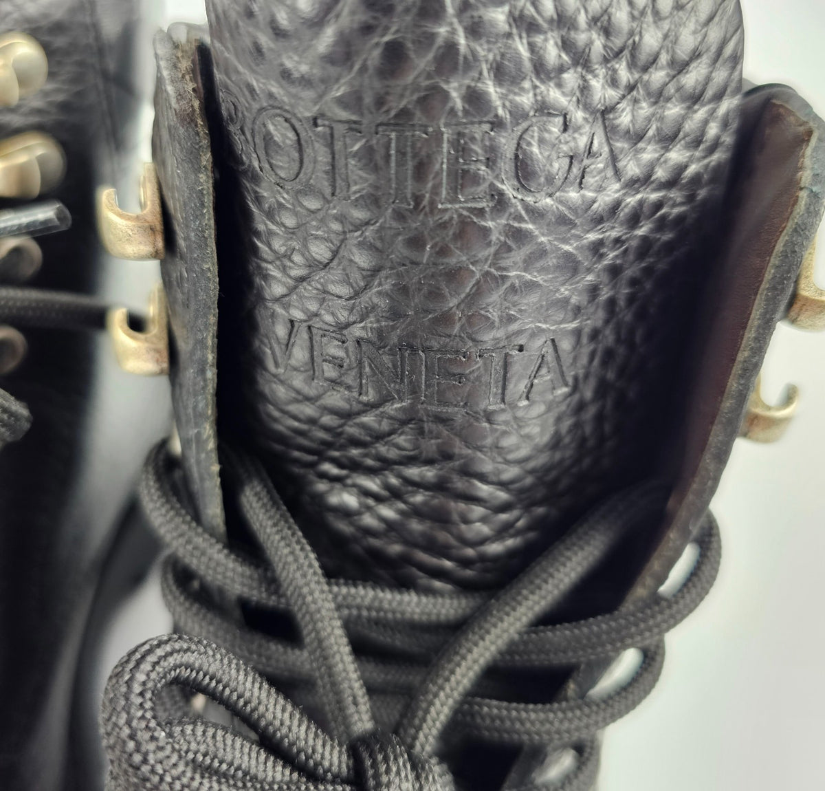 BOTTEGA VENETA Haddock Black Leather Shoes New & Authentic