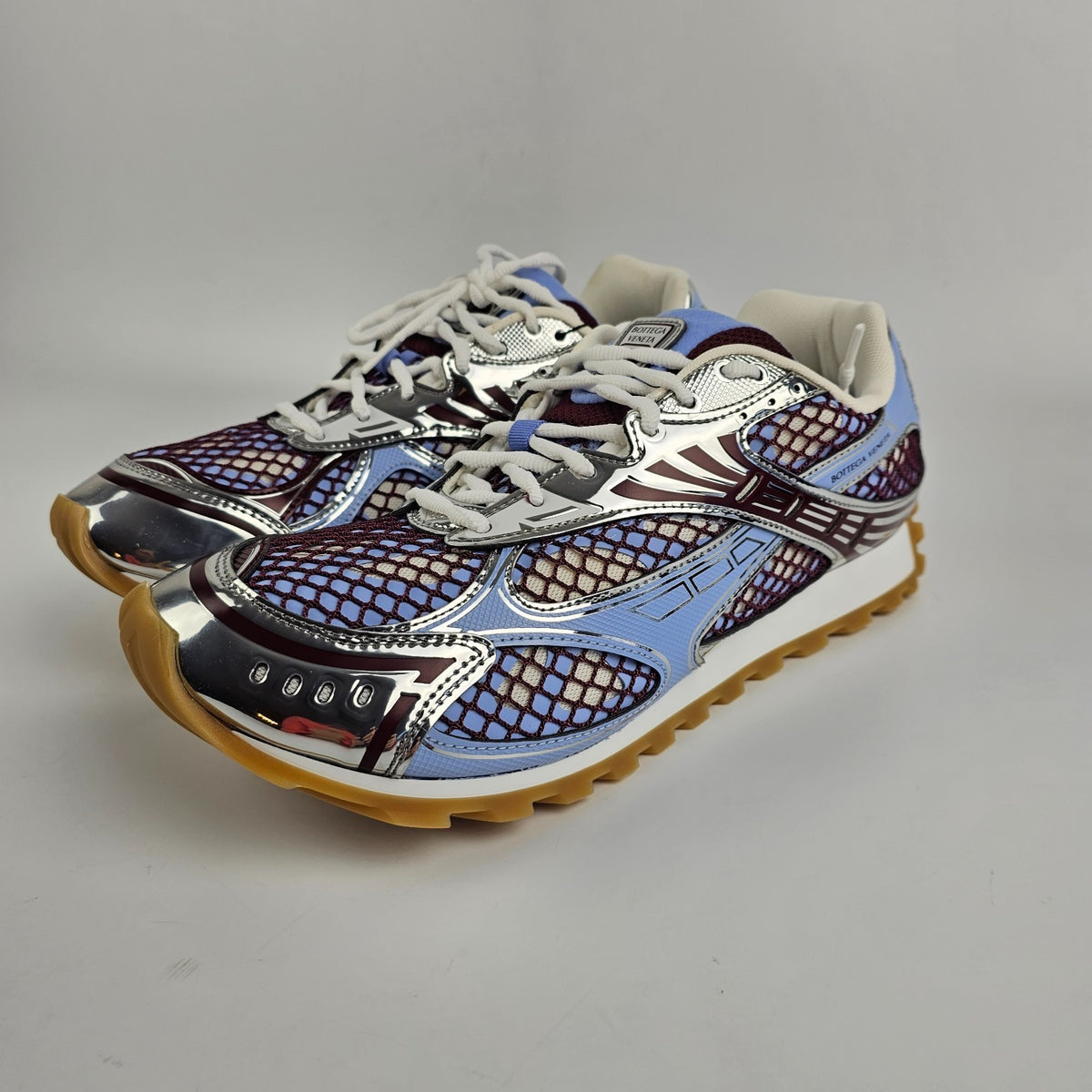 BOTTEGA VENETA Orbit Men's Barolo/Blue Sneakers New