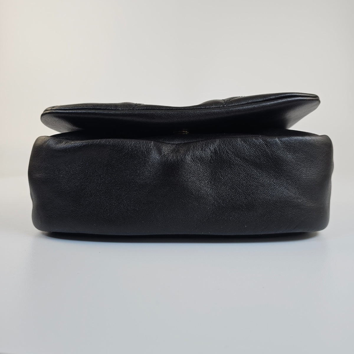 SAINT LAURENT Jamie 4.3 Mini Black And Gold Leather Shoulder Bag New