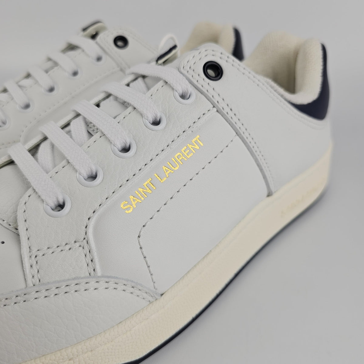 SAINT LAURENT SL/61 White/Black Sneakers New & Authentic