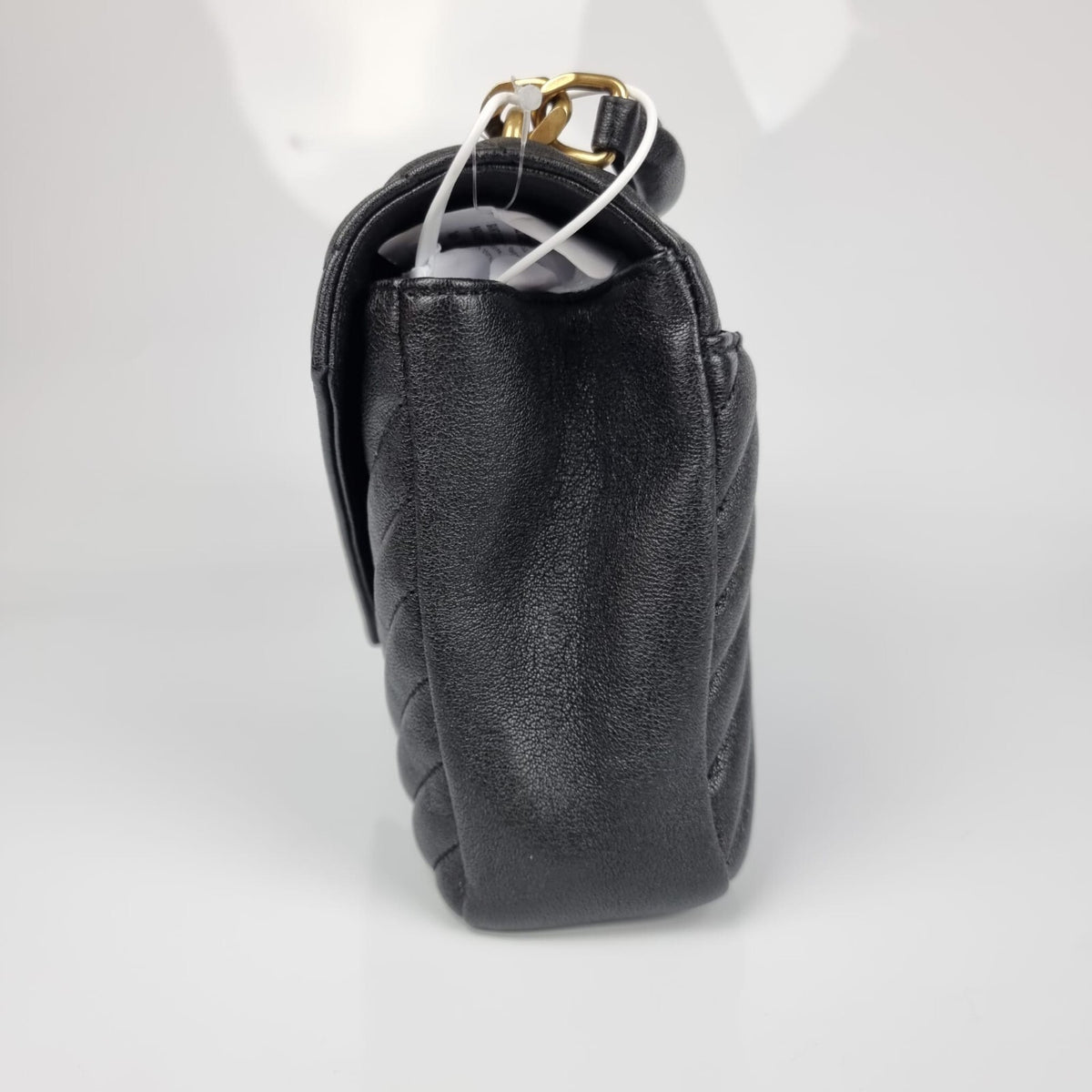 SAINT LAURENT Medium College Quilted Black Leather Bag New
