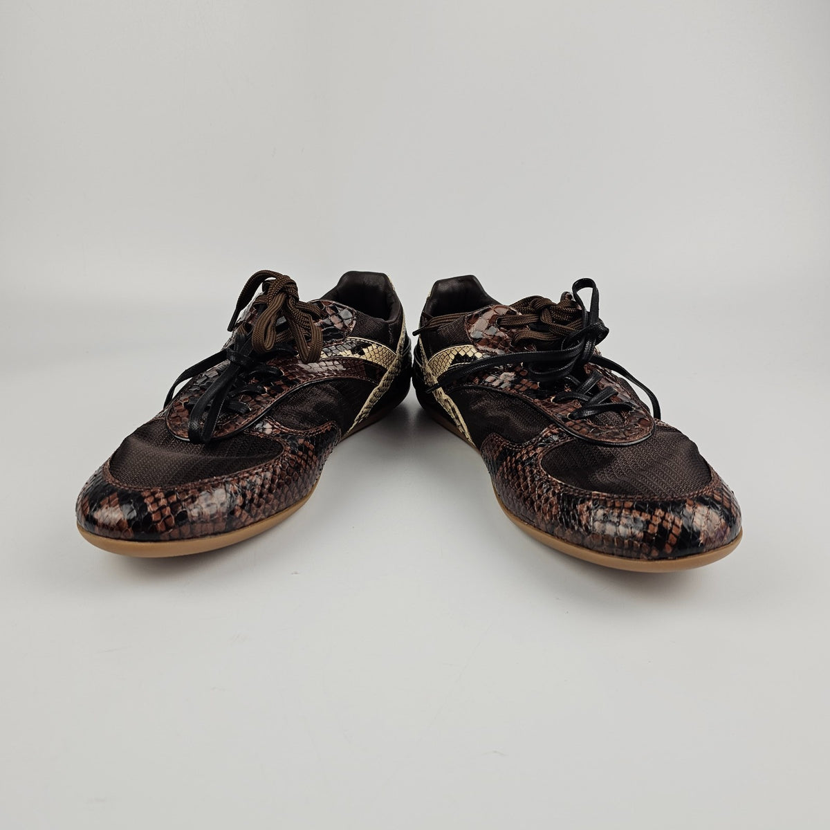 MIU MIU Gymnasium $1350 Tabacco Sneakers New & Authentic