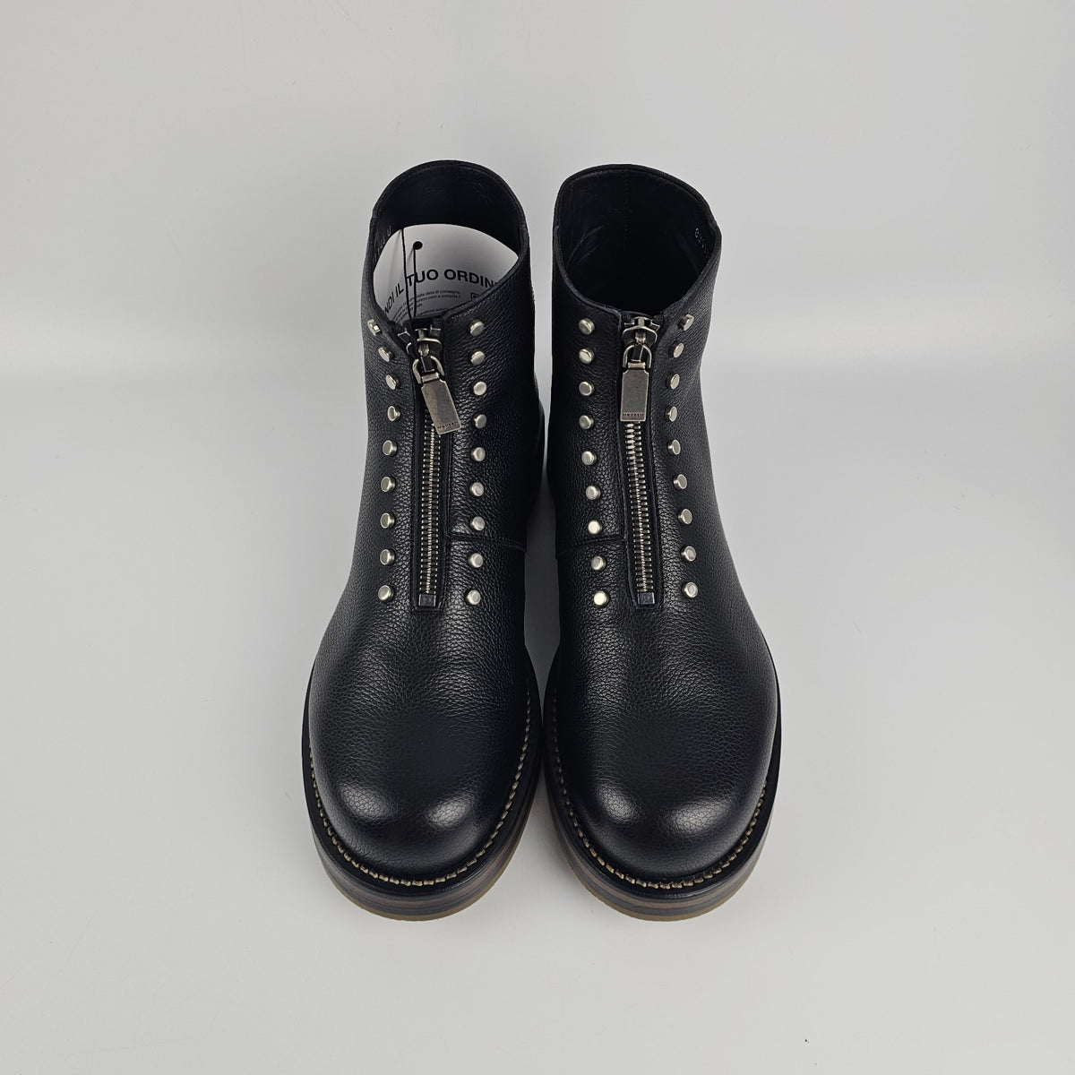 ALEXANDER MCQUEEN Maker Black Leather Ankle Boots New/Authentic