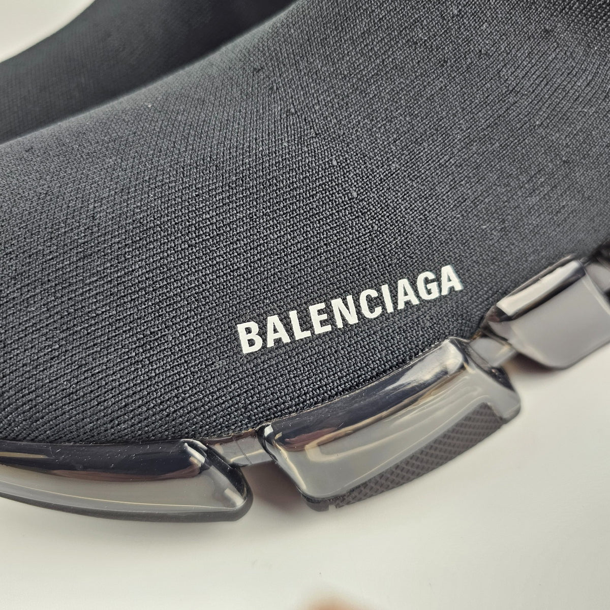 BALENCIAGA Speed 2.0 Full Clear Sole $1100 Men's Black Sneakers New & Authentic