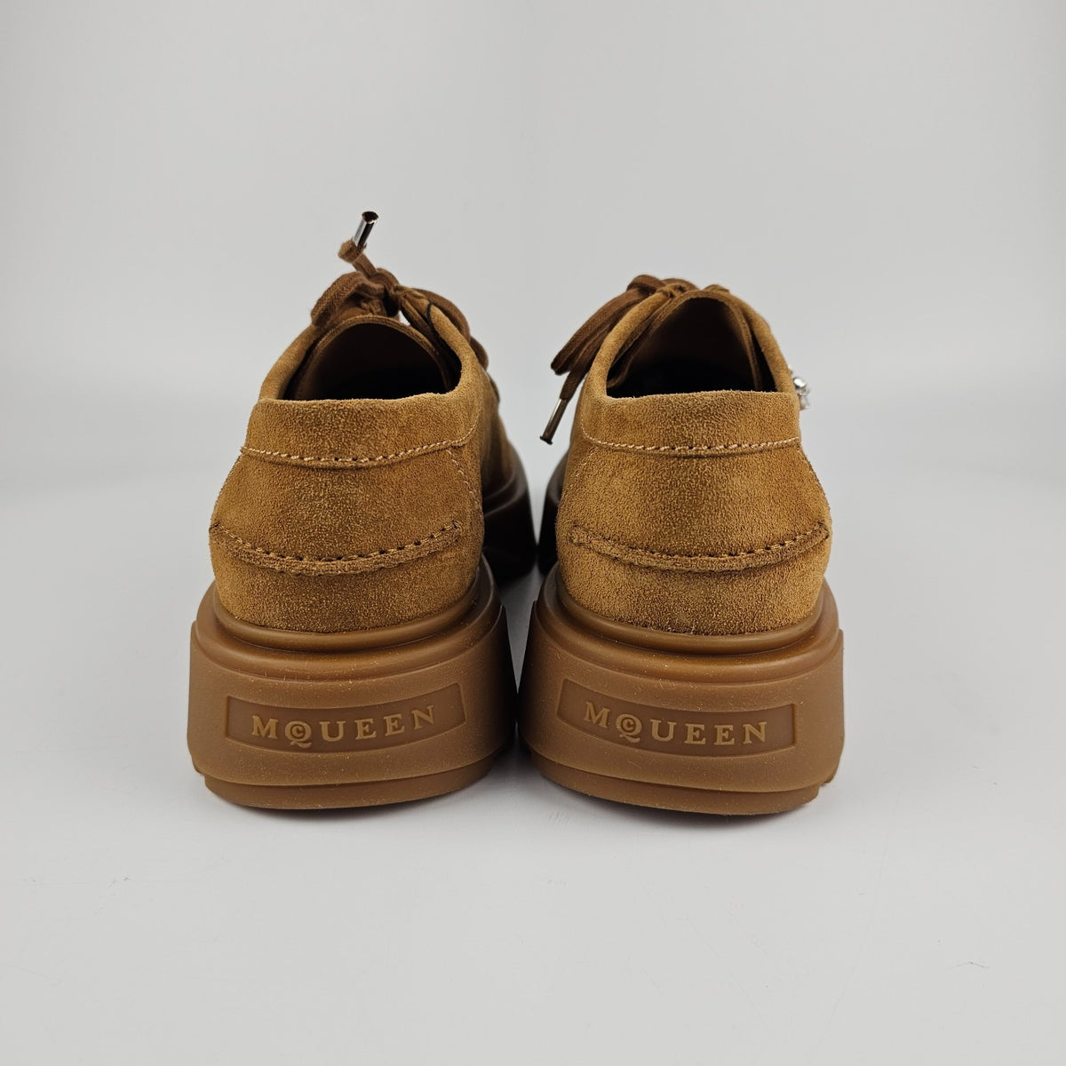 ALEXANDER MCQUEEN $890 Men's Rover Tan Suede Shoes New