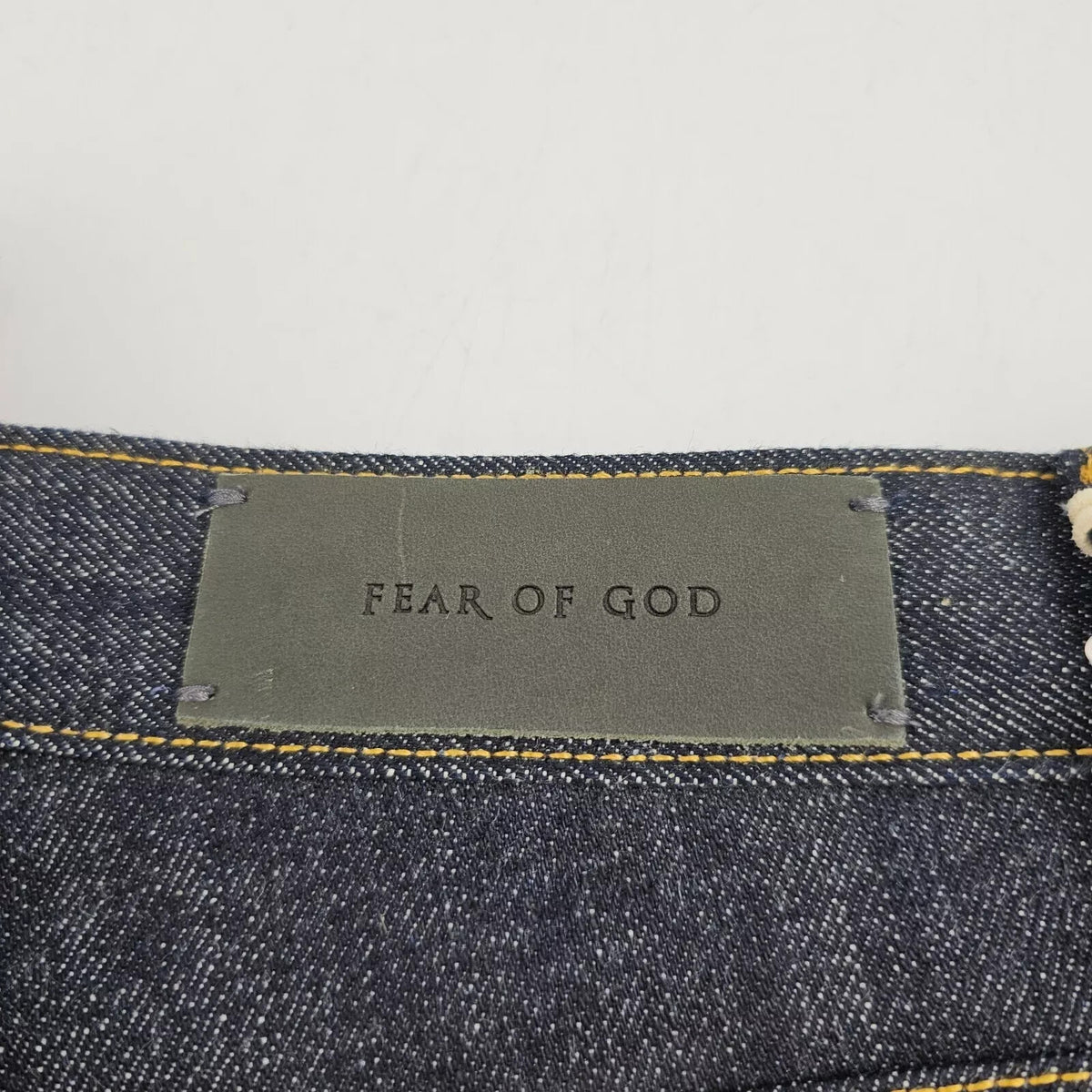 Fear Of God Vintage Blue Selvedge Denim Jeans New Size US 28