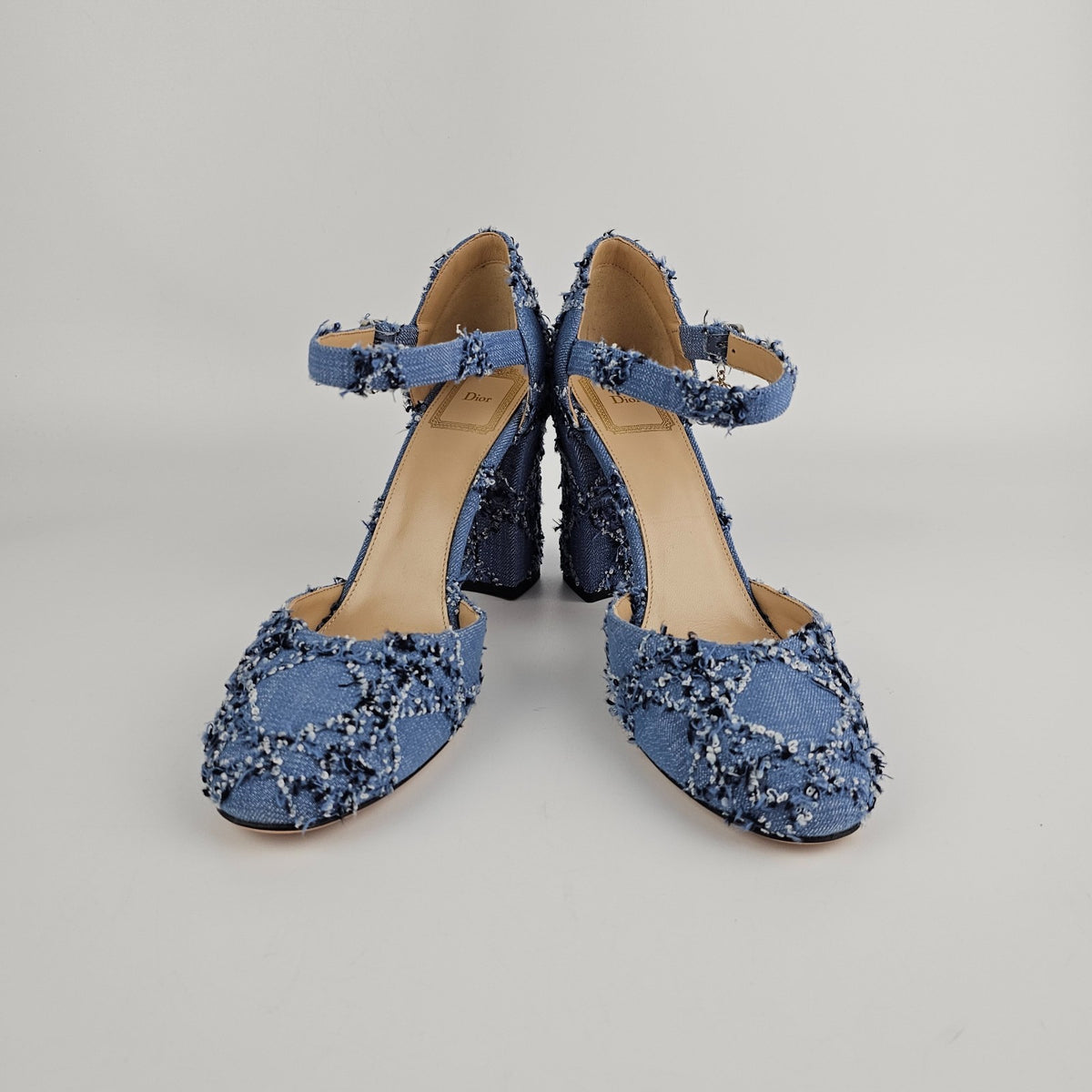 DIOR $1190 Day Blue White Pumps New & Authentic