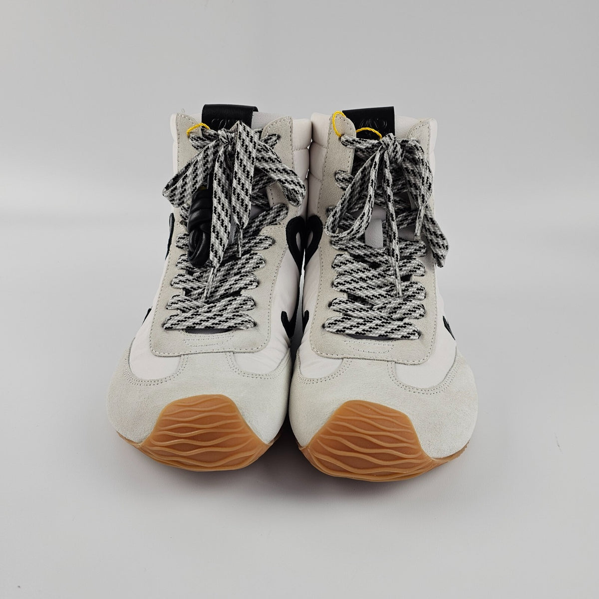 LOEWE Ballet Runner 2.0 $990 White/Black High Top Sneakers New & Authentic