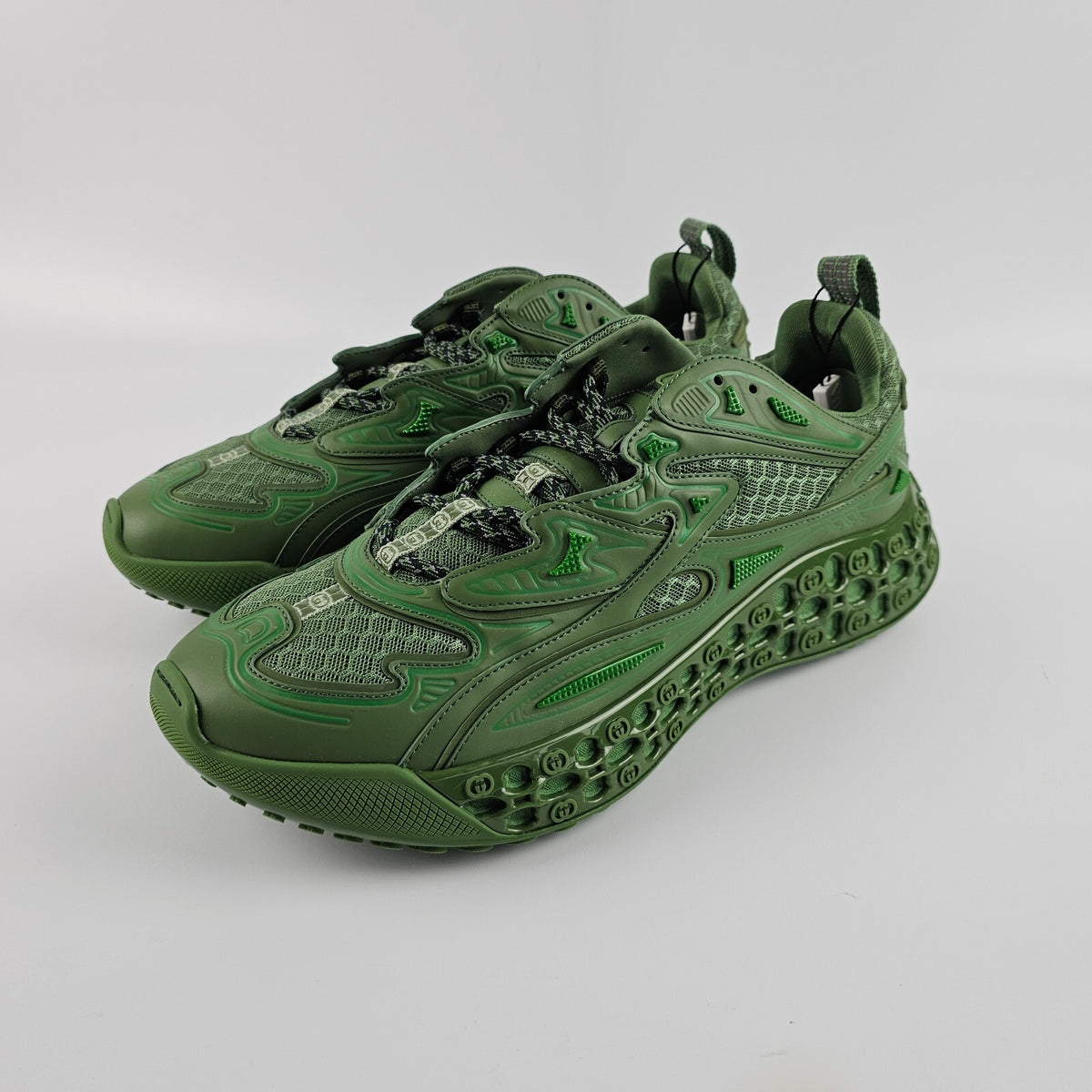 GUCCI Cub3D $1290 Men's Green Sneakers New & Authentic